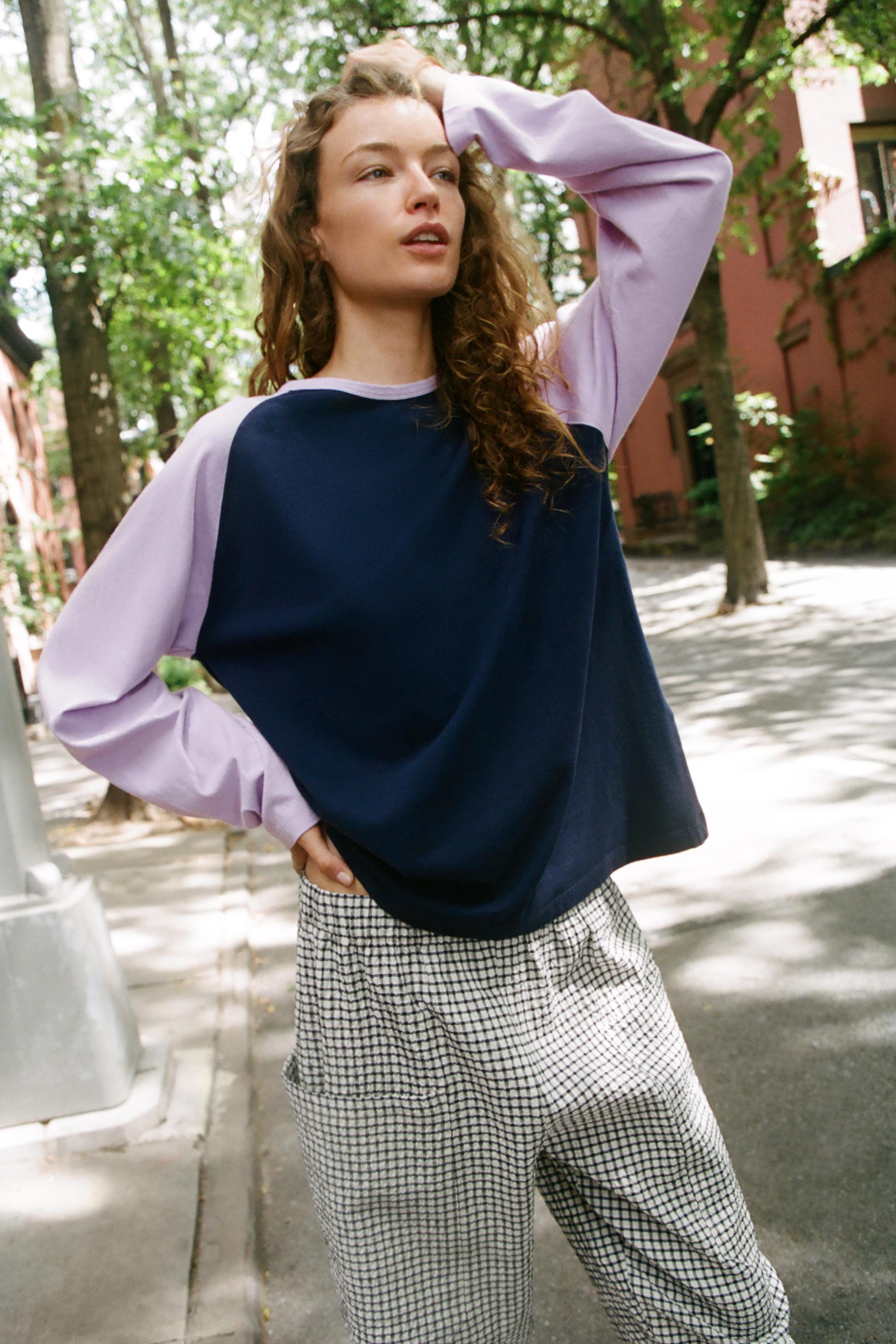 PLAID ELASTIC WAIST TROUSERS